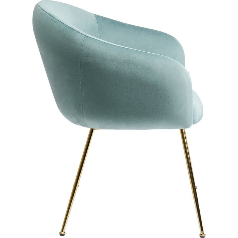 Chair with Armrest Lorena Turquoise